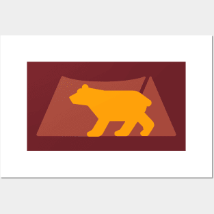 Camping Bear Posters and Art